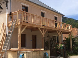 Réalisation d'une terrasse à Lus-la-Croix-Haute