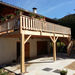 Terrasse Douglas sur poteaux à Vassieux en Vercors